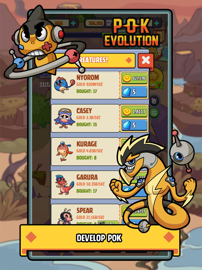 Pok Evolution Clicker heroes