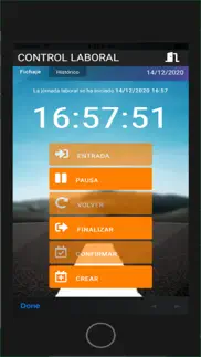 aeol control horario laboral iphone capturas de pantalla 2