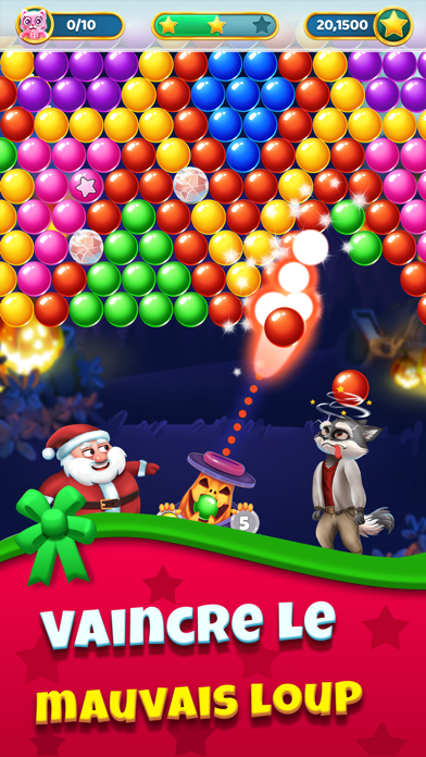 Screenshot #2 pour Jeux de Noël - Bubble Shooter