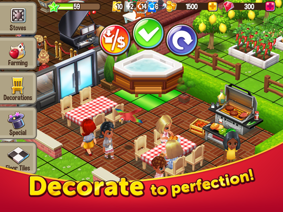 Food Street – Restaurant Game iPad app afbeelding 3