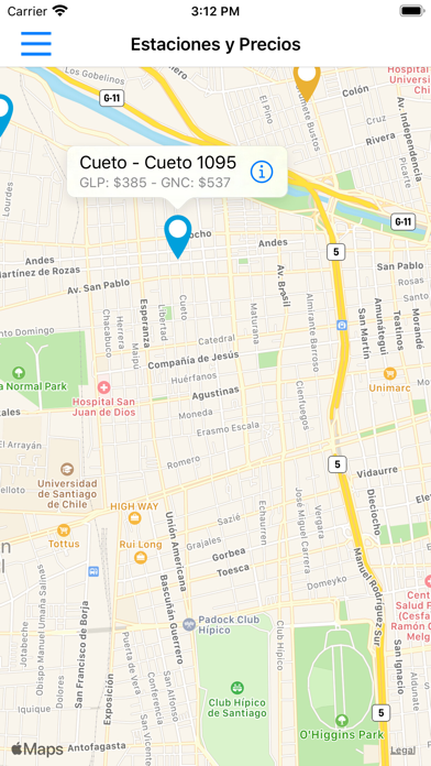 Gasco Transporte Screenshot