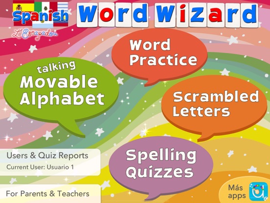 Spanish Word Wizard for Kids iPad app afbeelding 1