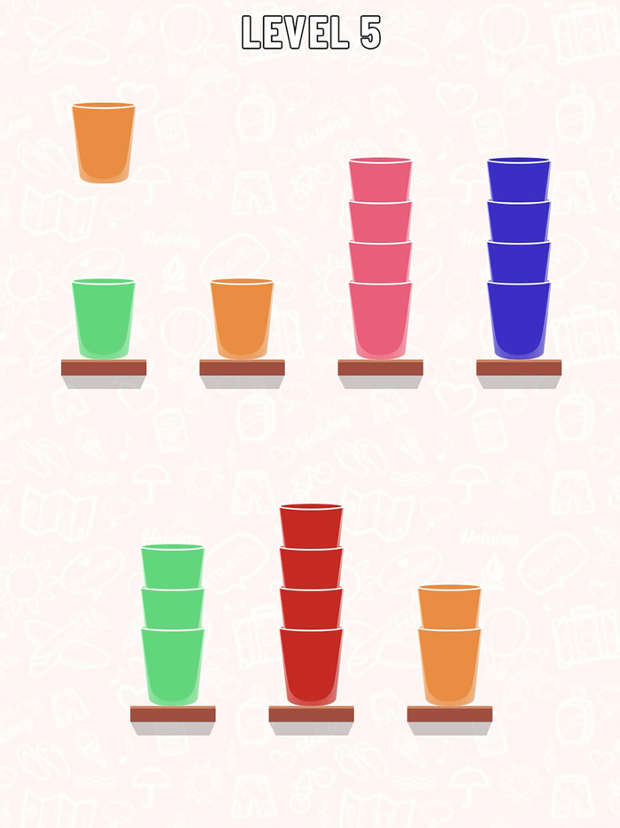 Cup Sort Puzzle