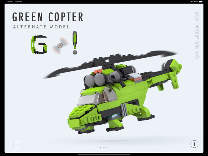 Green Copter for LEGO 31007