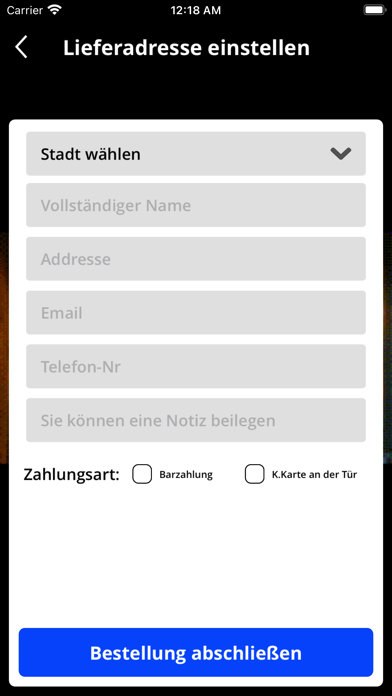 Amore Pizzeria Zürich Screenshot