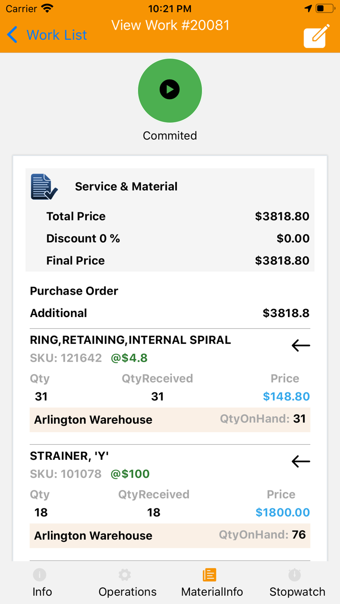 Work Order eXchange - VercX