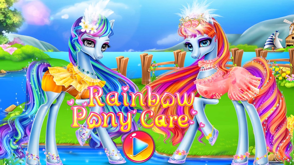 Rainbow Pony Care-Girl Game - 1.5 - (iOS)