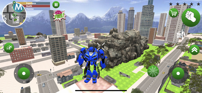 Police Limo Robot Battle