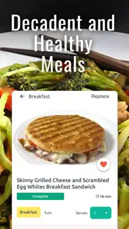 skinny kitchen meal plan app iphone screenshot 3