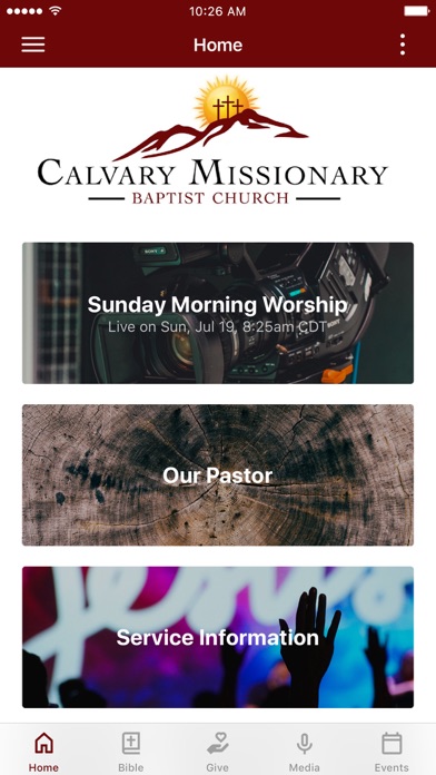 Calvary Baptist Church Houston Screenshot
