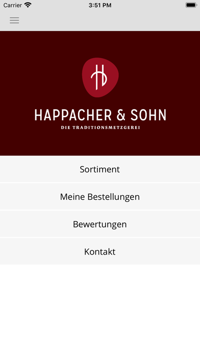 Metzgerei Happacher Screenshot