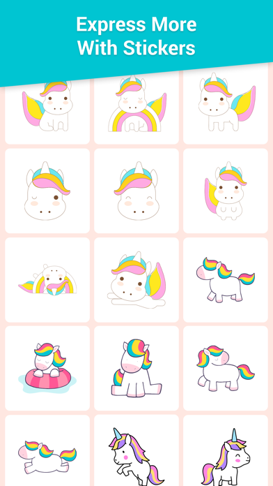 Feelings Unicorn Stickers Screenshot