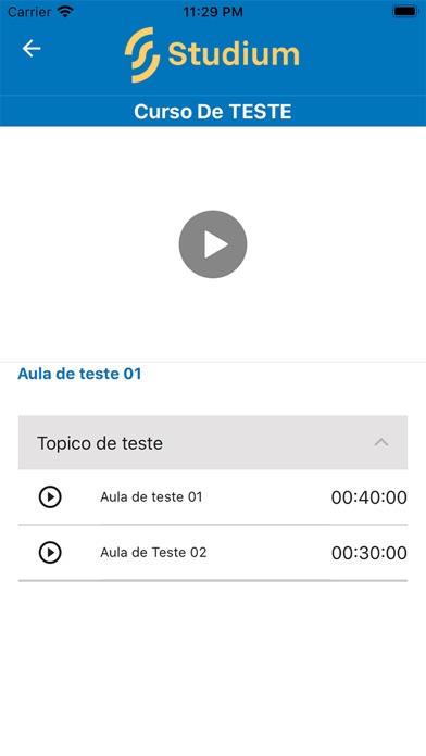 Studium Cursos Online Screenshot