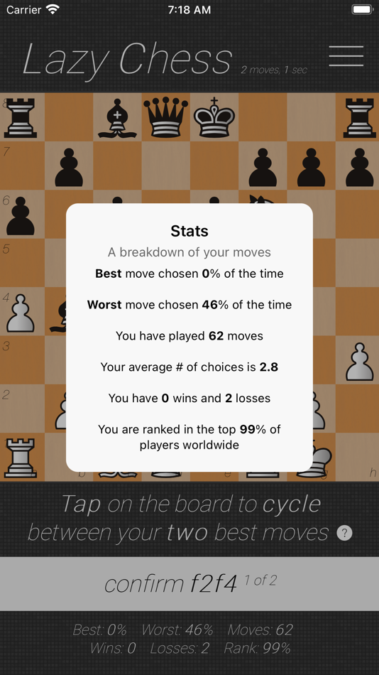#5. Lazy Chess (iOS) 由: Cinq-Mars Media
