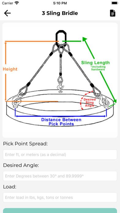 Screenshot #2 pour Sling Length Calculator