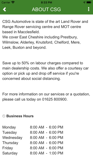 CSG Automotive App Screenshot 3 - AppWisp.com CSG Automotive App Screenshot 3 - AppWisp.com
