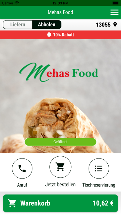 Mehas Food Screenshot