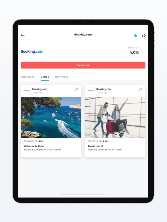 Bonusway | Cashback & Deals iPad screenshot 3 - Shopping app