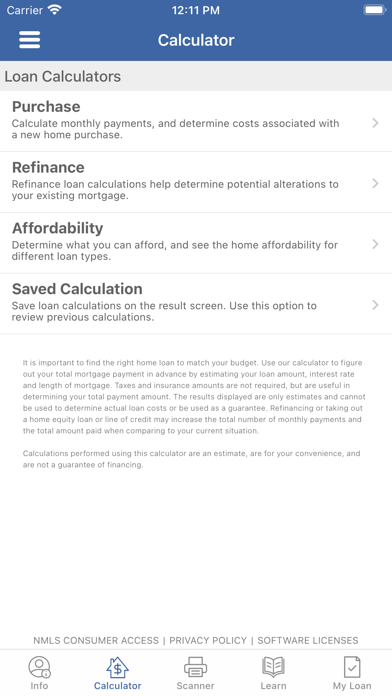 My Home MTG Calculator Screenshot