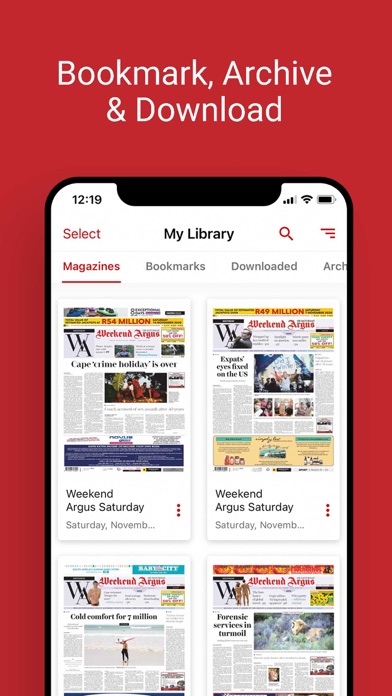 Weekend Argus Saturday Screenshot