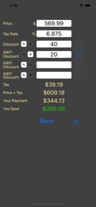 Smart Discount Calculator screenshot #3 for iPhone