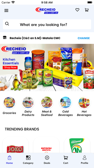 Recheio Online Supermarket Screenshot