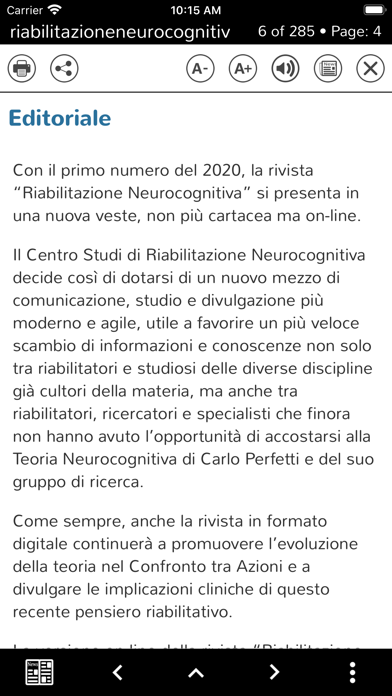 Riabilitazione Neurocognitiva Screenshot
