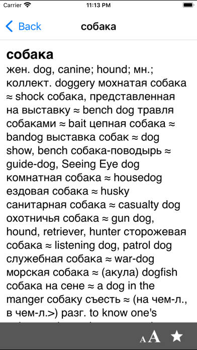 Screenshot #3 pour Big English-Russian dictionary