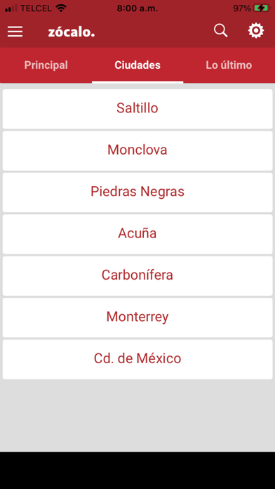 zócalo. Screenshot