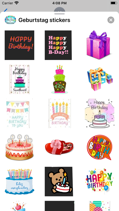 Screenshot #2 pour Geburtstag stickers