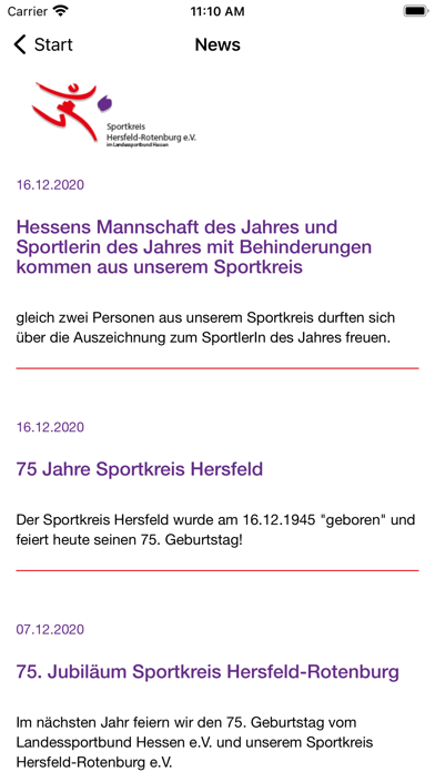 Sportkreis Hersfeld-Rotenburg Screenshot