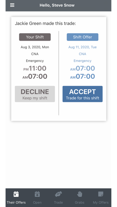EasyShifts Screenshot