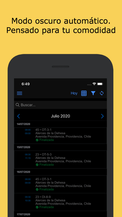 Gestión Solicitudes Screenshot