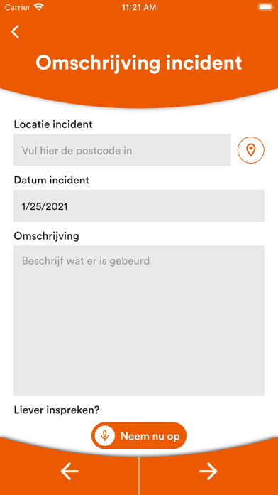 Discriminatie Melder Screenshot