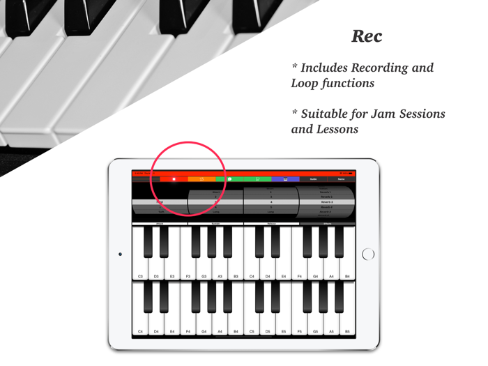 E Piano Synth  Keyboard Tiles