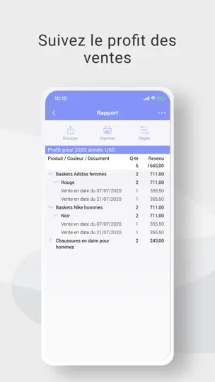 Capture d'écran de Gestion D’Inventaire | Ventes sur iPhone 7