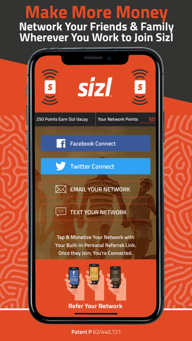 Sizl ReferralPay & Brand Deals Screenshot