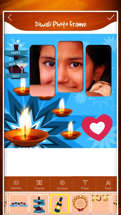 Diwali Photo Frame - Sticker Screenshot