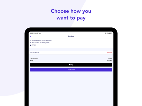 Zeeride iPad screenshot 4 - Travel app