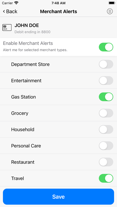 Mutual CU SAMcards Manager Screenshot