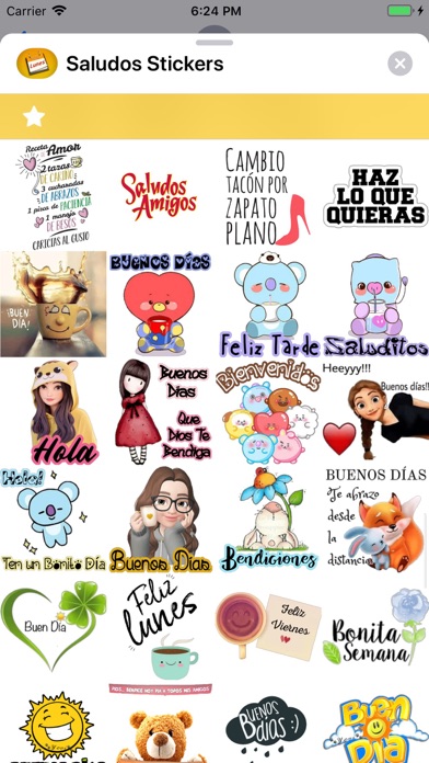 Saludos Stickers Screenshot