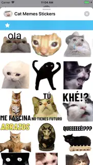 cat memes stickers iphone screenshot 4