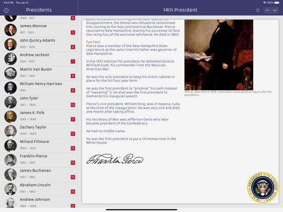 The U.S. Presidents screenshot