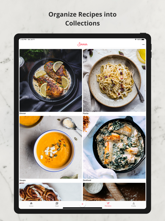 Simmer Recipes iPad screenshot 3 - Lifestyle app