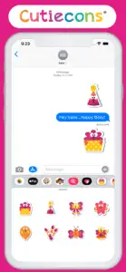 Hello Cutiecons screenshot #1 for iPhone
