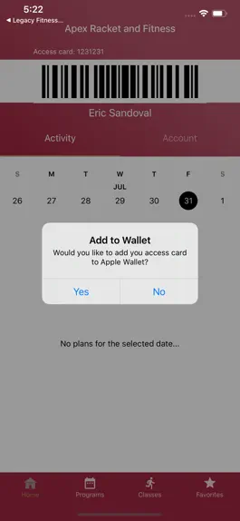 Game screenshot Apex Racket and Fitness hack
