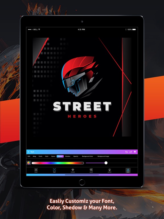Logo Maker Esport Gaming Logo iPad screenshot 5 - Graphics & Design app