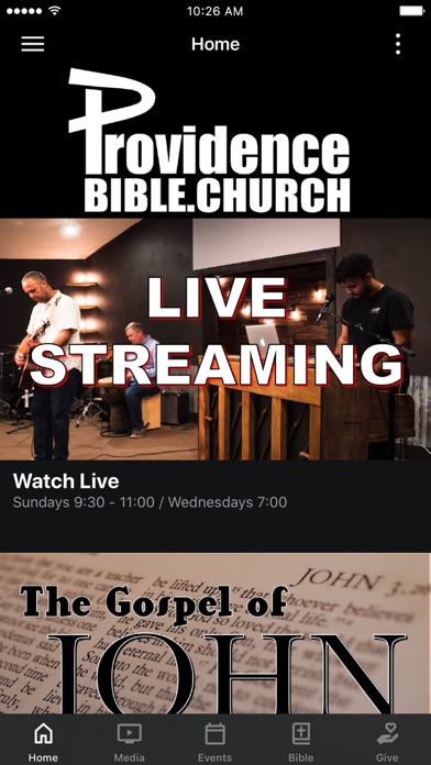 Providence Bible Church Screenshot