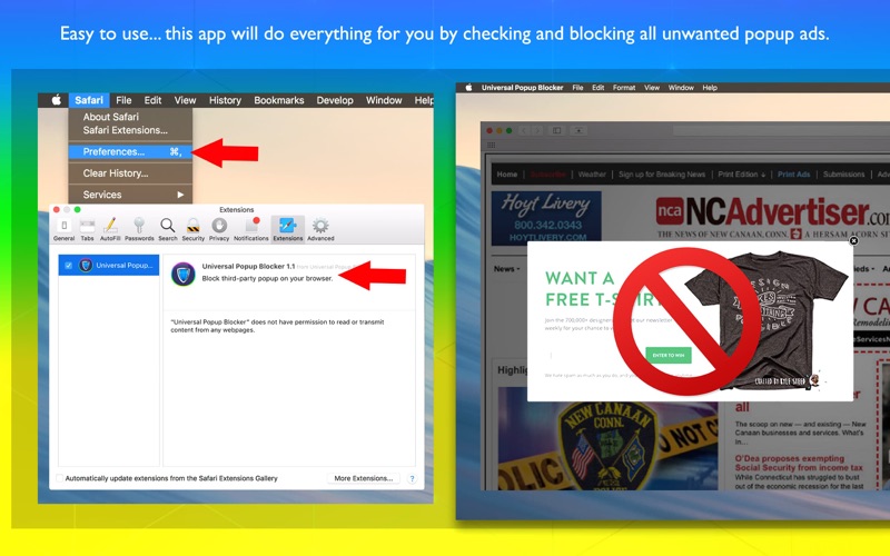 How to cancel & delete universal popup blocker 2