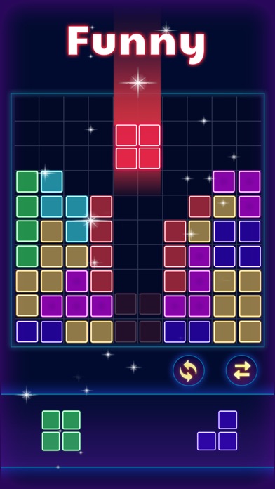 Screenshot #2 pour Glow Block Puzzle